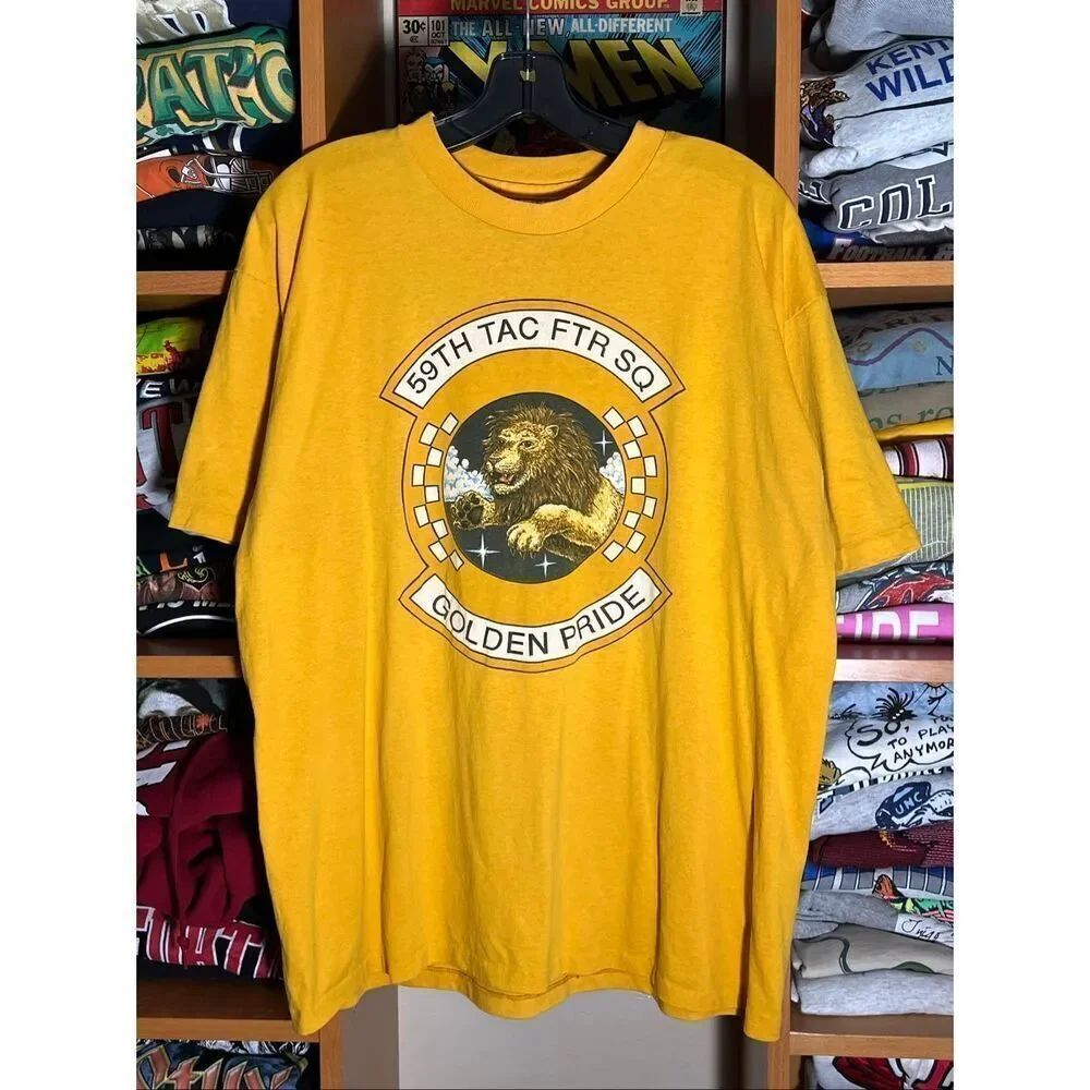 Vintage 59th Tac Ftr SQ Golden Pride F-15 Eagle Tee